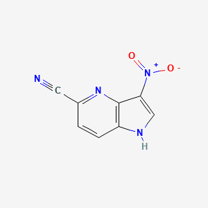 3-nitro-1H-pyrrolo[3,2-b]pyridine-5-carbonitrile