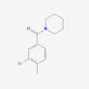 molecular formula C13H16BrNO B321939 1-(3-Bromo-4-methylbenzoyl)piperidine 