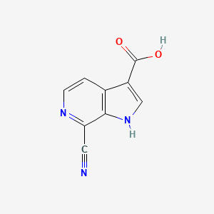 7-cyano-1H-pyrrolo[2,3-c]pyridine-3-carboxylic acid