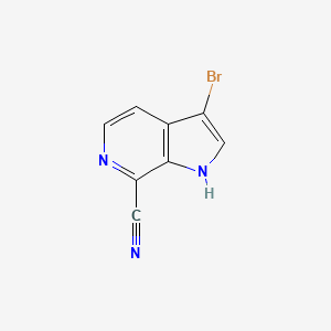 3-bromo-1H-pyrrolo[2,3-c]pyridine-7-carbonitrile