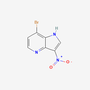 molecular formula C7H4BrN3O2 B3219440 7-bromo-3-nitro-1H-pyrrolo[3,2-b]pyridine CAS No. 1190318-61-6