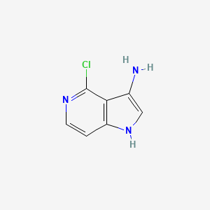 molecular formula C7H6ClN3 B3219453 4-chloro-1H-pyrrolo[3,2-c]pyridin-3-amine CAS No. 1190318-73-0