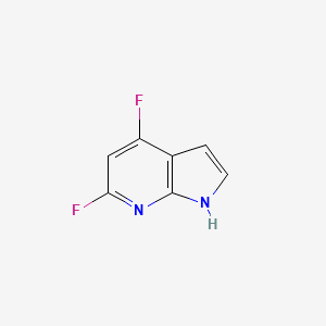 molecular formula C7H4F2N2 B3219469 4,6-Difluoro-7-azaindole CAS No. 1190318-76-3