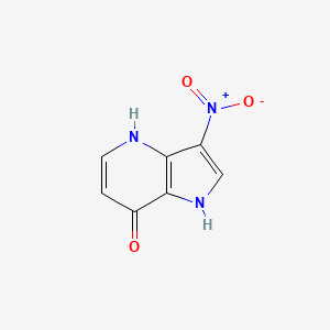 molecular formula C7H5N3O3 B3219487 3-Nitro-1H-pyrrolo[3,2-b]pyridin-7-ol CAS No. 1190318-84-3
