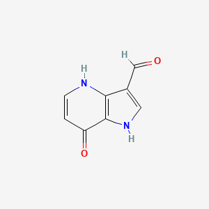 molecular formula C8H6N2O2 B3219534 7-Hydroxy-1H-pyrrolo[3,2-b]pyridine-3-carbaldehyde CAS No. 1190319-00-6