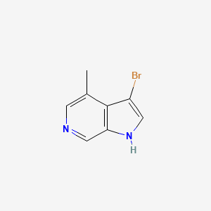 molecular formula C8H7BrN2 B3219550 3-bromo-4-methyl-1H-pyrrolo[2,3-c]pyridine CAS No. 1190319-03-9