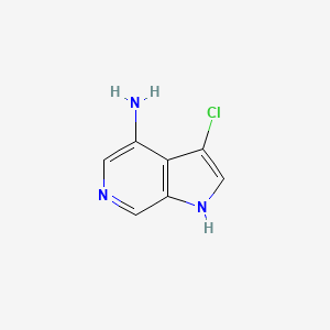 molecular formula C7H6ClN3 B3219564 3-chloro-1H-pyrrolo[2,3-c]pyridin-4-amine CAS No. 1190319-12-0