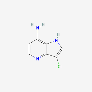 molecular formula C7H6ClN3 B3219582 7-Amino-3-chloro-4-azaindole CAS No. 1190319-25-5