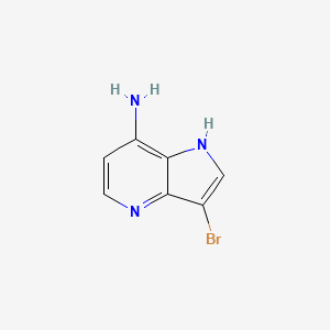 molecular formula C7H6BrN3 B3219590 7-Amino-3-bromo-4-azaindole CAS No. 1190319-28-8