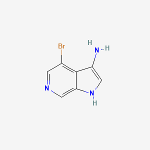 molecular formula C7H6BrN3 B3219593 4-bromo-1H-pyrrolo[2,3-c]pyridin-3-amine CAS No. 1190319-30-2