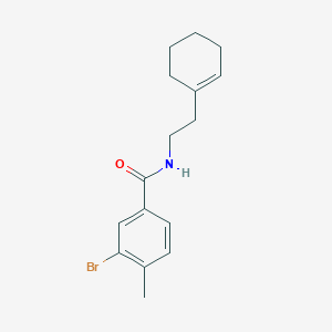 molecular formula C16H20BrNO B321960 3-bromo-N-(2-cyclohex-1-en-1-ylethyl)-4-methylbenzamide 