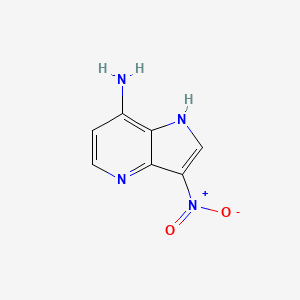 3-nitro-1H-pyrrolo[3,2-b]pyridin-7-amine