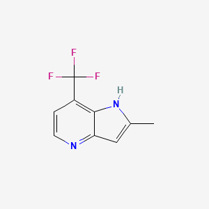 molecular formula C9H7F3N2 B3219636 2-Methyl-7-trifluoromethyl-4-azaindole CAS No. 1190319-46-0