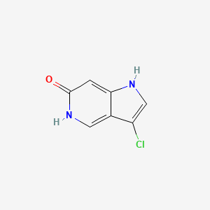 molecular formula C7H5ClN2O B3219670 3-Chloro-1H-pyrrolo[3,2-c]pyridin-6-ol CAS No. 1190319-69-7