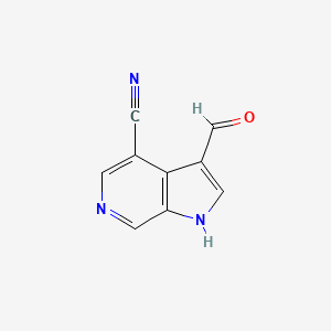 3-formyl-1H-pyrrolo[2,3-c]pyridine-4-carbonitrile