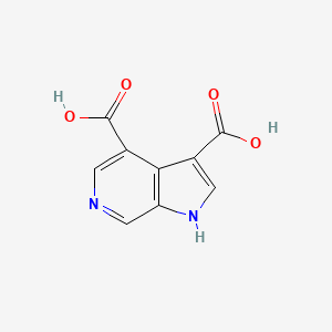 molecular formula C9H6N2O4 B3219745 1H-pyrrolo[2,3-c]pyridine-3,4-dicarboxylic acid CAS No. 1190320-34-3