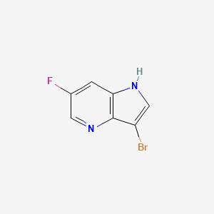 molecular formula C7H4BrFN2 B3219750 3-bromo-6-fluoro-1H-pyrrolo[3,2-b]pyridine CAS No. 1190320-37-6