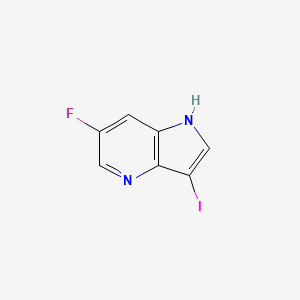 molecular formula C7H4FIN2 B3219754 6-fluoro-3-iodo-1H-pyrrolo[3,2-b]pyridine CAS No. 1190320-41-2