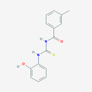 molecular formula C15H14N2O2S B321976 N-[(2-hydroxyphenyl)carbamothioyl]-3-methylbenzamide 