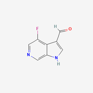 molecular formula C8H5FN2O B3219766 4-Fluoro-6-azaindole-3-carbaldehyde CAS No. 1190320-43-4