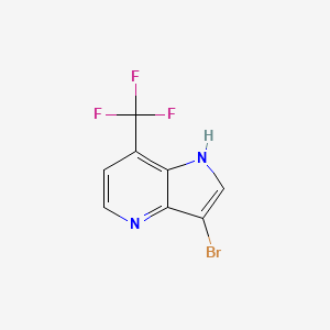3-bromo-7-(trifluoromethyl)-1H-pyrrolo[3,2-b]pyridine