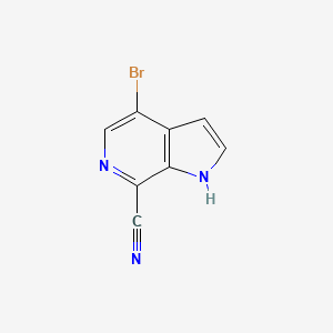B3219803 4-bromo-1H-pyrrolo[2,3-c]pyridine-7-carbonitrile CAS No. 1190320-76-3