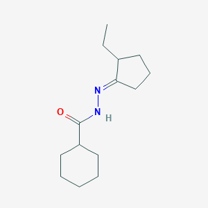 N'-(2-ethylcyclopentylidene)cyclohexanecarbohydrazide