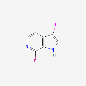 molecular formula C7H4FIN2 B3219836 7-fluoro-3-iodo-1H-pyrrolo[2,3-c]pyridine CAS No. 1190321-05-1