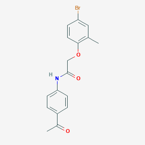 N-(4-acetylphenyl)-2-(4-bromo-2-methylphenoxy)acetamide