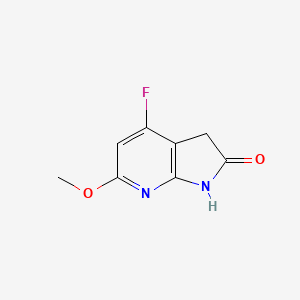 2h-Pyrrolo[2,3-b]pyridin-2-one,4-fluoro-1,3-dihydro-6-methoxy-