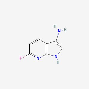 molecular formula C7H6FN3 B3219877 6-fluoro-1H-pyrrolo[2,3-b]pyridin-3-amine CAS No. 1190321-50-6