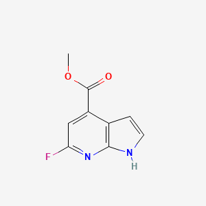 molecular formula C9H7FN2O2 B3219887 methyl 6-fluoro-1H-pyrrolo[2,3-b]pyridine-4-carboxylate CAS No. 1190321-57-3