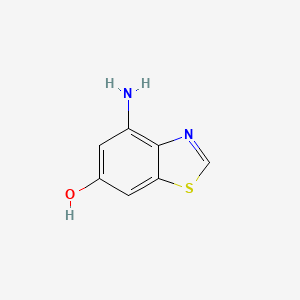 molecular formula C7H6N2OS B3219918 4-Amino-6-hydroxybenzothiazole CAS No. 1190321-88-0