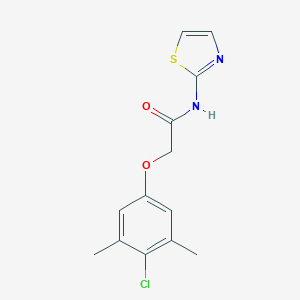 2-(4-chloro-3,5-dimethylphenoxy)-N-(1,3-thiazol-2-yl)acetamide