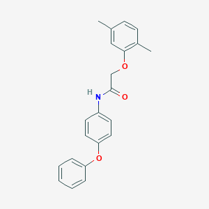 molecular formula C22H21NO3 B321994 2-(2,5-dimethylphenoxy)-N-(4-phenoxyphenyl)acetamide 