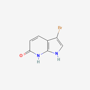 molecular formula C7H5BrN2O B3219958 3-Bromo-6-hydroxy-7-azaindole CAS No. 1190322-14-5