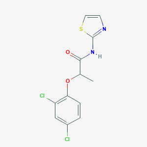 molecular formula C12H10Cl2N2O2S B321997 2-(2,4-dichlorophenoxy)-N-(1,3-thiazol-2-yl)propanamide 