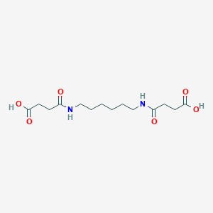 molecular formula C14H24N2O6 B321999 4-({6-[(3-Carboxypropanoyl)amino]hexyl}amino)-4-oxobutanoic acid 