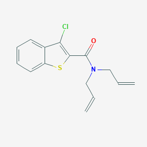 molecular formula C15H14ClNOS B322000 N,N-diallyl-3-chloro-1-benzothiophene-2-carboxamide 