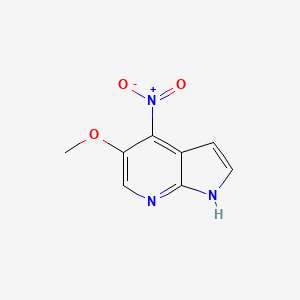 molecular formula C8H7N3O3 B3220003 5-Methoxy-4-nitro-7-azaindole CAS No. 1190322-39-4