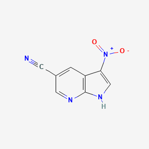 3-nitro-1H-pyrrolo[2,3-b]pyridine-5-carbonitrile