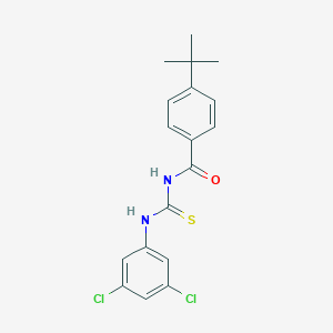molecular formula C18H18Cl2N2OS B322005 4-tert-butyl-N-[(3,5-dichlorophenyl)carbamothioyl]benzamide 
