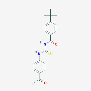 molecular formula C20H22N2O2S B322006 N-[(4-acetylphenyl)carbamothioyl]-4-tert-butylbenzamide 