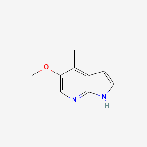 molecular formula C9H10N2O B3220062 5-methoxy-4-methyl-1H-pyrrolo[2,3-b]pyridine CAS No. 1190322-74-7