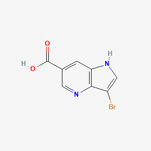 molecular formula C8H5BrN2O2 B3220097 3-bromo-1H-pyrrolo[3,2-b]pyridine-6-carboxylic acid CAS No. 1190322-94-1