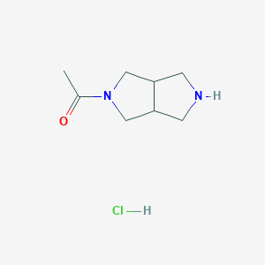 molecular formula C8H15ClN2O B3220132 1-(Hexahydro-pyrrolo[3,4-c]pyrrol-2-yl)-ethanone hydrochloride CAS No. 1190927-49-1