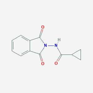 molecular formula C12H10N2O3 B322018 N-(1,3-dioxo-1,3-dihydro-2H-isoindol-2-yl)cyclopropanecarboxamide 