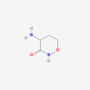 molecular formula C4H8N2O2 B3220185 4-aminodihydro-2H-1,2-Oxazin-3(4H)-one CAS No. 1192-69-4