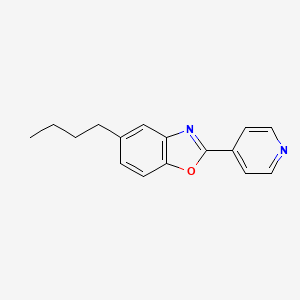 molecular formula C16H16N2O B3220186 5-Butyl-2-(pyridin-4-yl)benzo[d]oxazole CAS No. 1192018-70-4