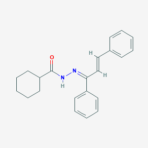 molecular formula C22H24N2O B322019 N'-(1,3-diphenyl-2-propenylidene)cyclohexanecarbohydrazide 